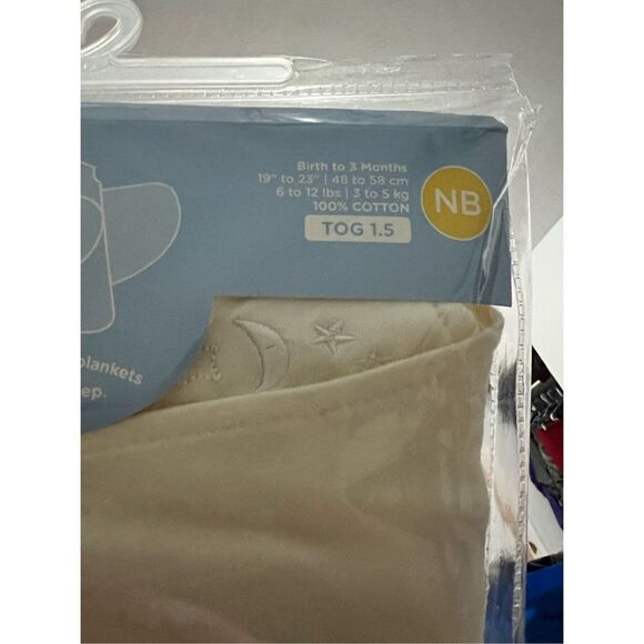Halo Sleep Sack Swaddle Wearable Micro Fleece Blanket Cream Size Newborn NB(NEW) - Picture 4 of 4